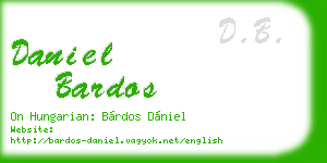 daniel bardos business card