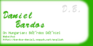 daniel bardos business card